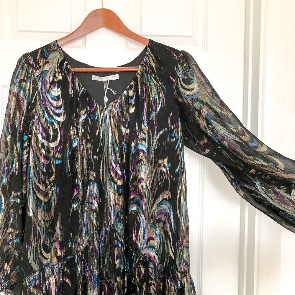Trina Turk Celestial holiday dress - Picture 2 of 4